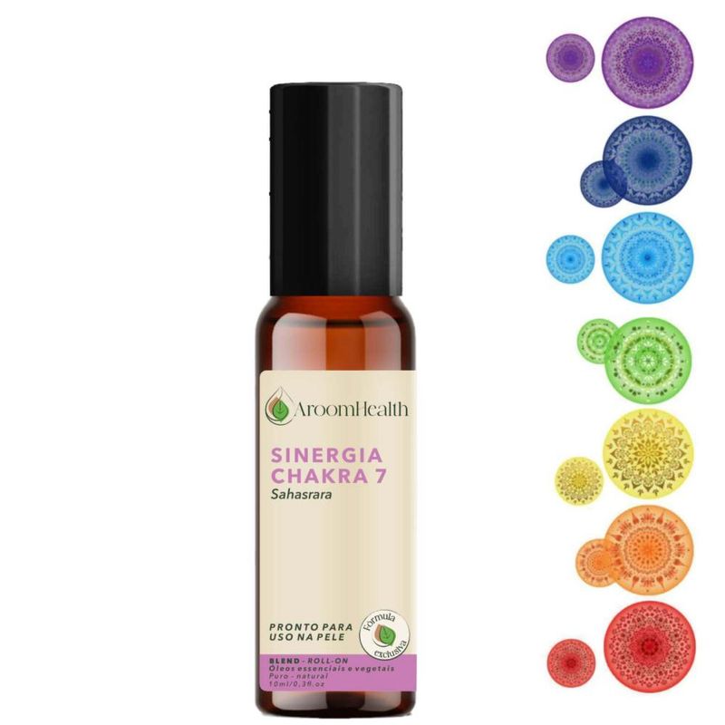 Sinergia Chakra 7 Sahasrara Roll-on - 10ml - Fórmula Exclusiva