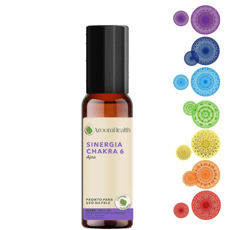 Sinergia Chakra 6 Ajna Roll-on - 10ml - Fórmula Exclusiva