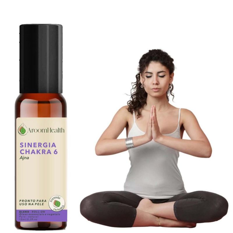 Sinergia Chakra 6 Ajna Roll-on - 10ml - Fórmula Exclusiva