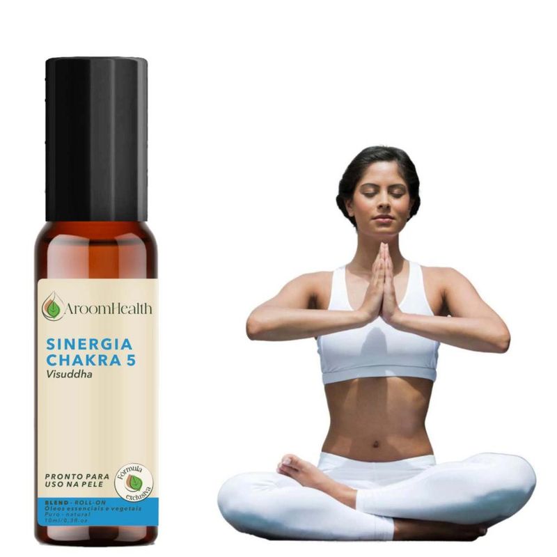 Sinergia Chakra 5 Visuddha Roll-on - 10ml - Fórmula Exclusiva