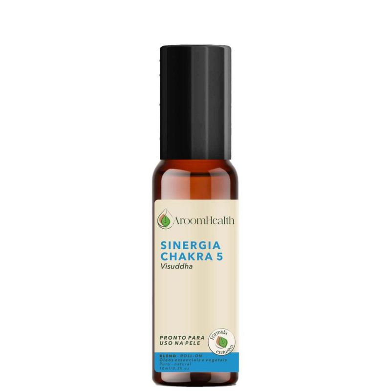 Sinergia Chakra 5 Visuddha Roll-on - 10ml - Fórmula Exclusiva