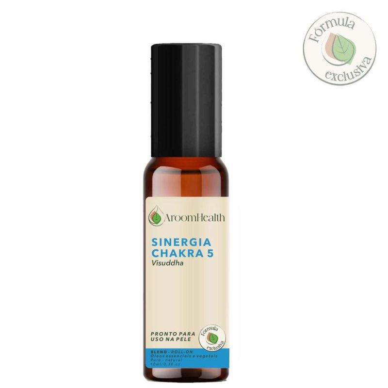 Sinergia Chakra 5 Visuddha Roll-on - 10ml - Fórmula Exclusiva