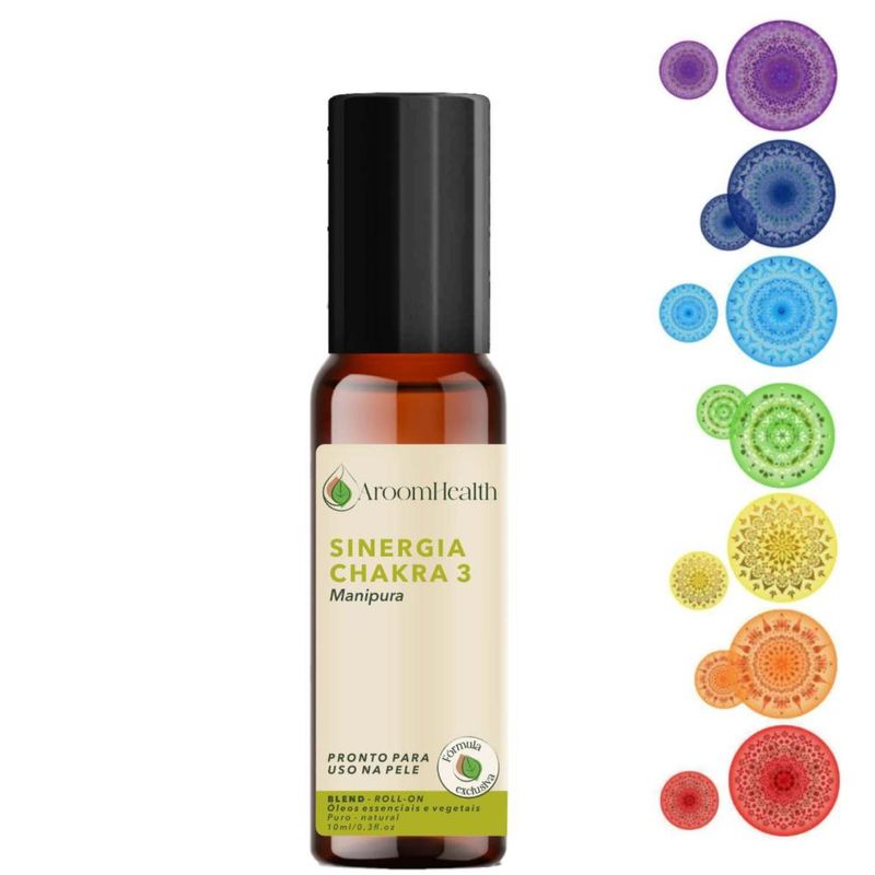 Sinergia Chakra 3 Manipura Roll-on - 10ml - Fórmula Exclusiva