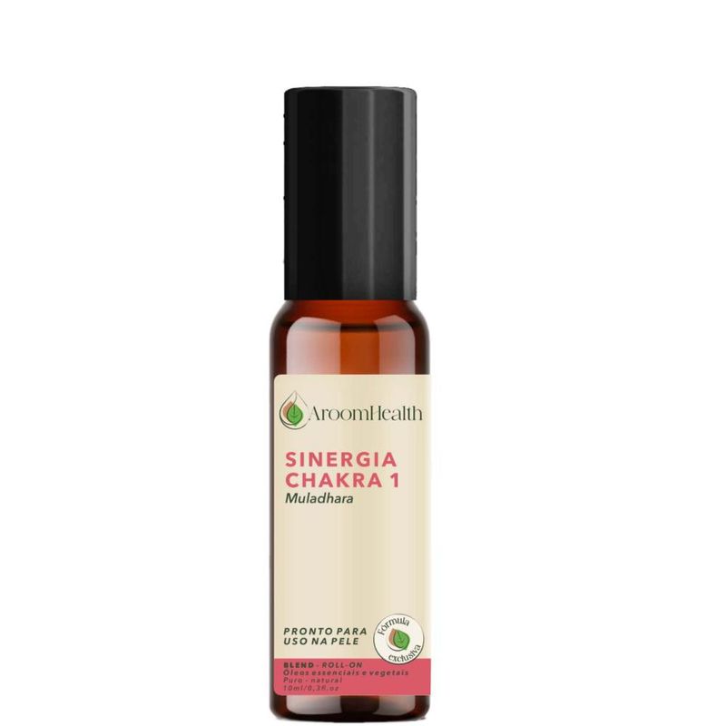 Sinergia Chakra 1 Muladhara Roll-on - 10ml - Fórmula Exclusiva
