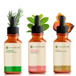 Kit Óleos Vegetais - Alecrim, Semente de Ojon/Batana e Folha da Goiabeira - 30ml Cada