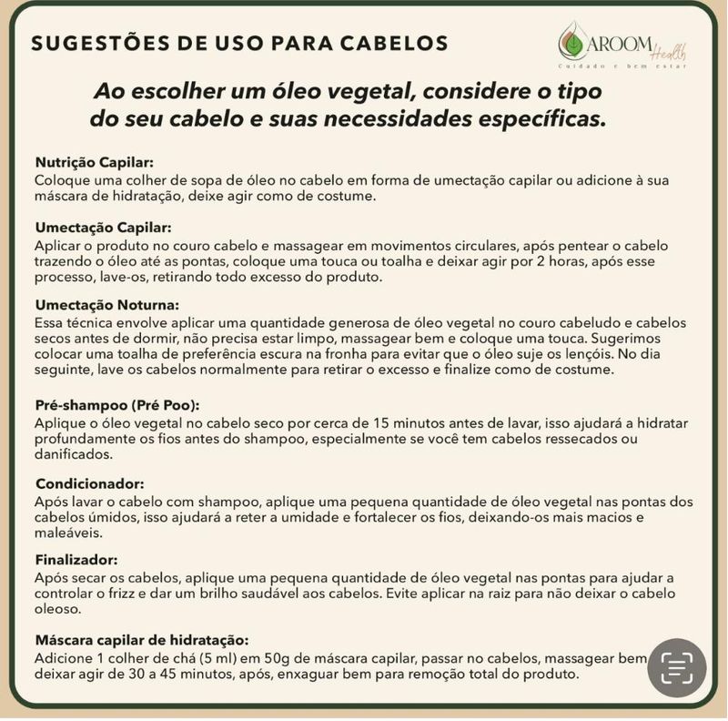 Kit Óleos Vegetais - Alecrim, Rícino e Amla - 30ml Cada