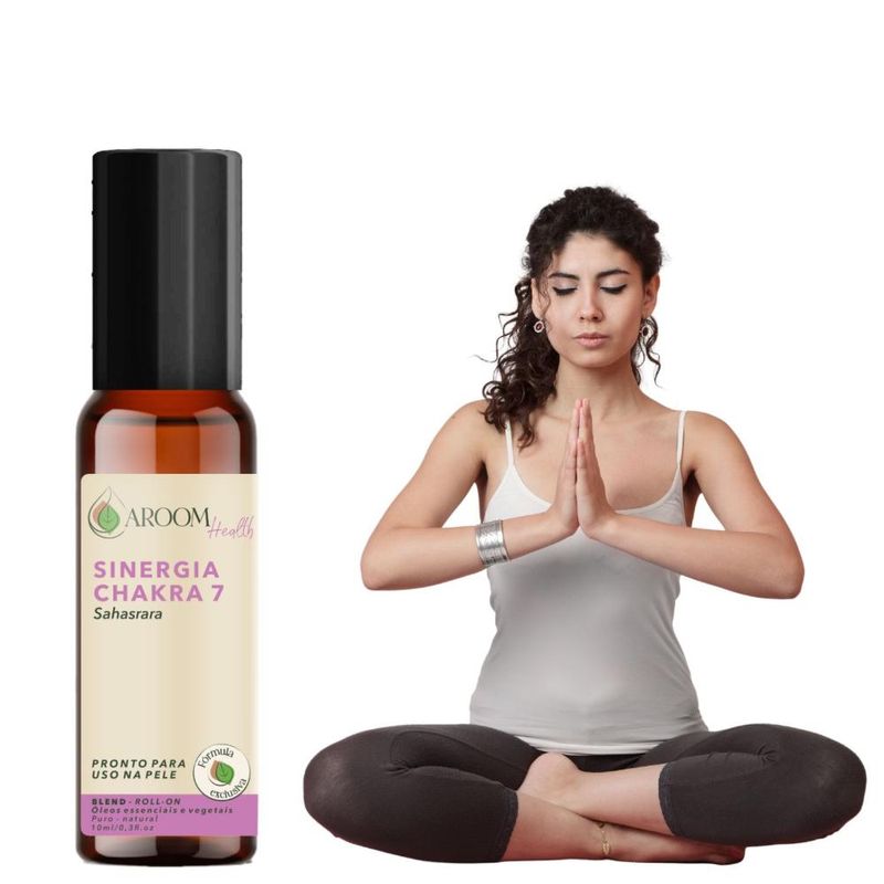 Sinergia Chakra 7 Sahasrara Roll-on - 10ml - Fórmula Exclusiva