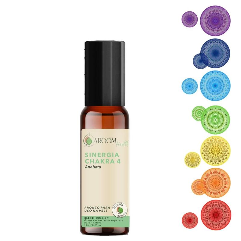 Sinergia Chakra 4 Anahata Roll-on - 10ml - Fórmula Exclusiva