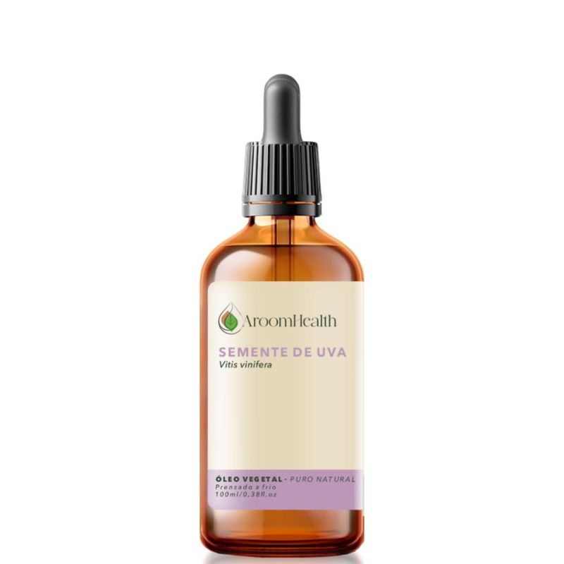Óleo Vegetal Puro Natural de Semente de Uva - 100ml