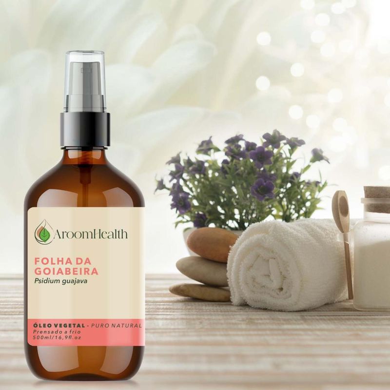 Óleo Vegetal Puro Natural de Folha da Goiabeira - 500ml