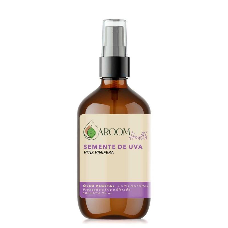 Óleo Vegetal Puro Natural de Semente de Uva - 500ml