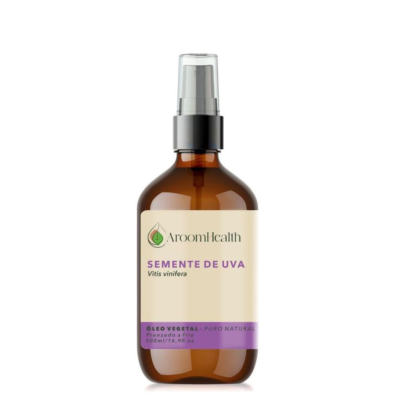 Óleo Vegetal Puro Natural de Semente de Uva - 500ml