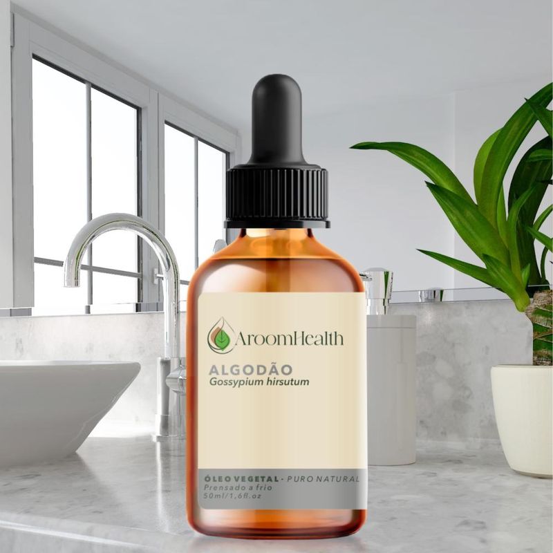 Aroom Health - Óleo Vegetal Puro Natural Algodão - 50ml