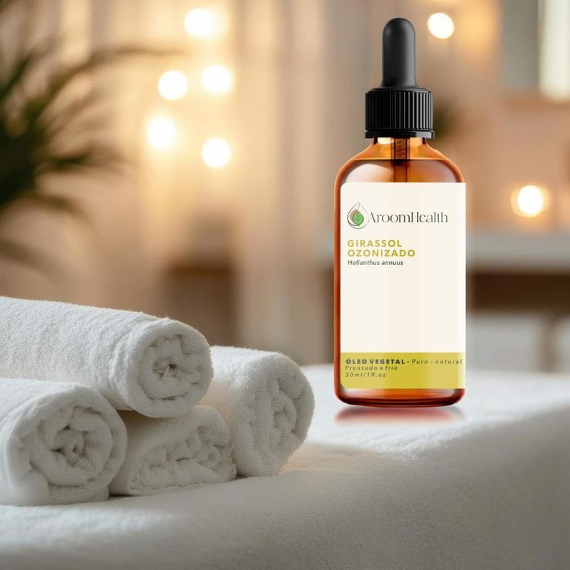 Aroom Health - Óleo Vegetal Ozonizado Girassol - 30ml