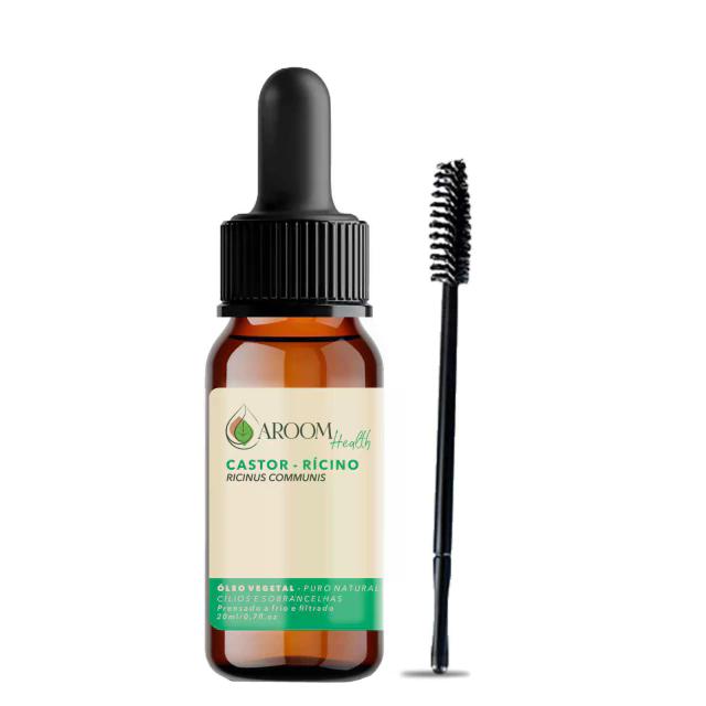 Aroom Health - Óleo Rícino para Cílios e Sobrancelhas com Aplicador - 20ml