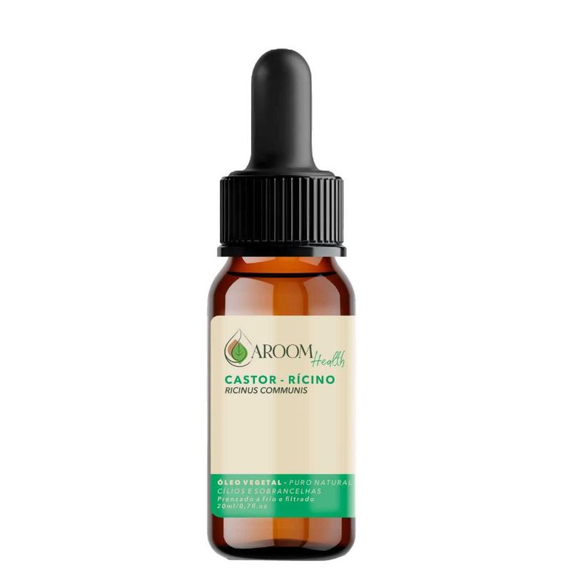 Aroom Health - Óleo Rícino para Cílios e Sobrancelhas com Aplicador - 20ml