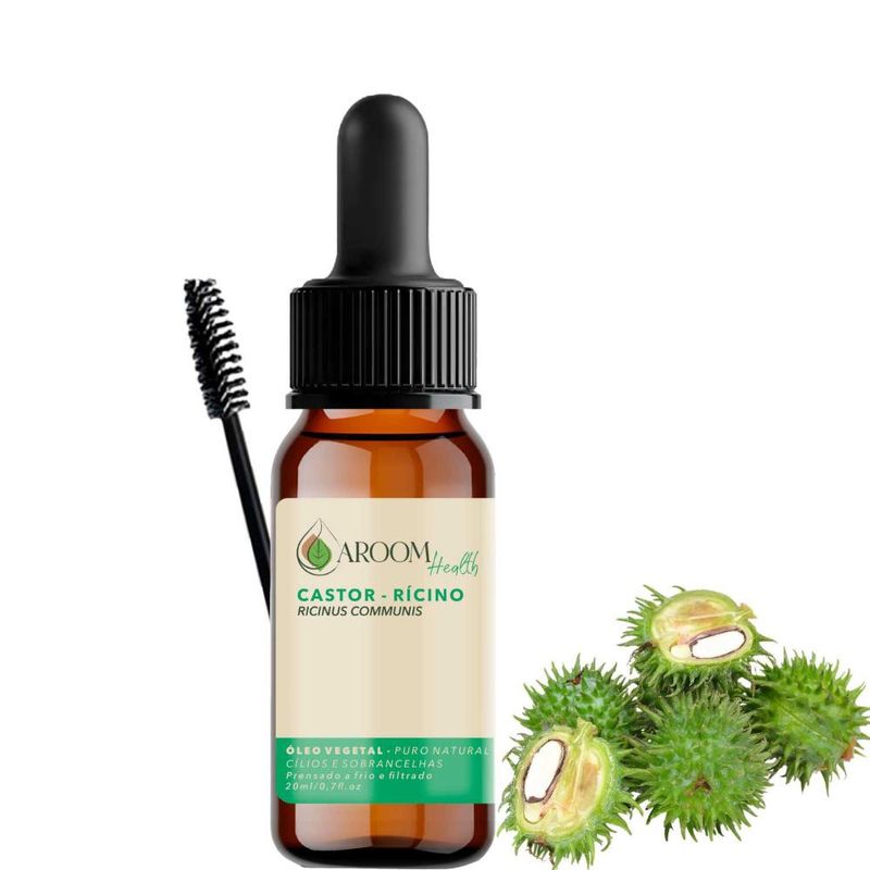 Aroom Health - Óleo Rícino para Cílios e Sobrancelhas com Aplicador - 20ml