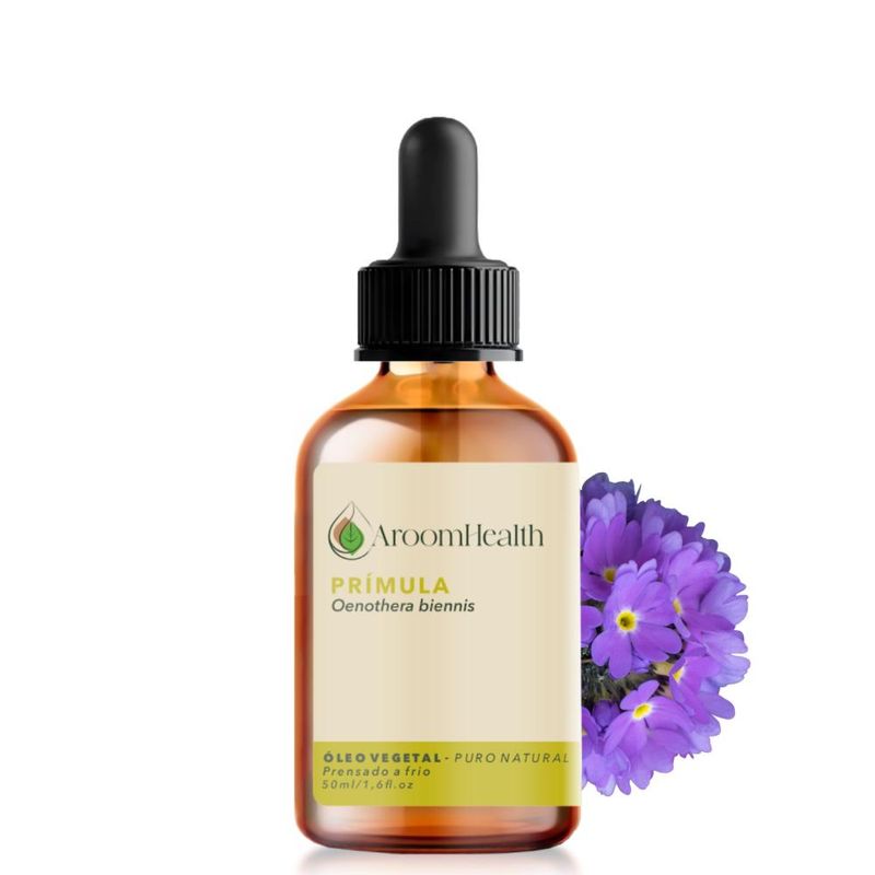 Óleo Vegetal Puro Natural de Prímula - 50ml - Aroom Health
