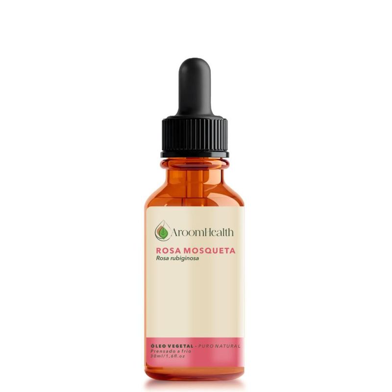 Óleo Vegetal Puro Natural de Rosa Mosqueta Rubiginosa - 30ml - Aroom Health