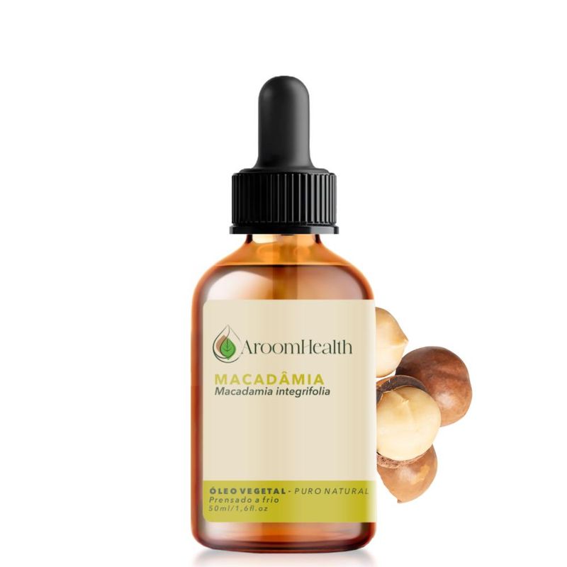 Aroom Health - Óleo Vegetal Puro Natural Macadâmia - 50ml