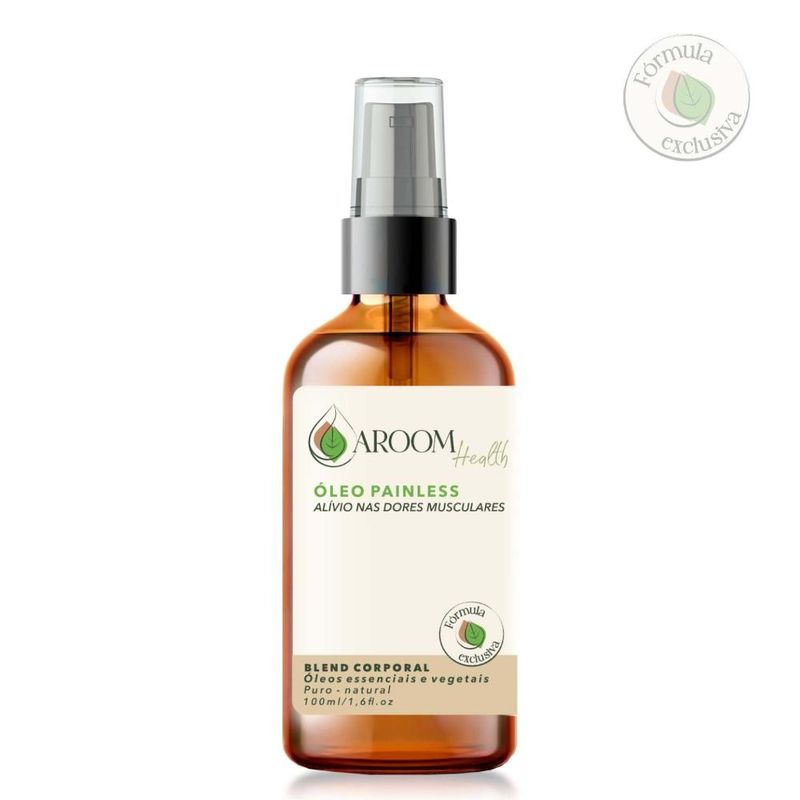 Blend de Óleos para Dores Musculares Painless - 100ml - Aroom Health