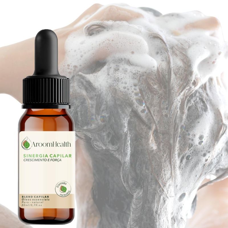Blend Sinergia Capilar Crescimento e Força - 20ml - Fórmula Exclusiva - Aroom Health
