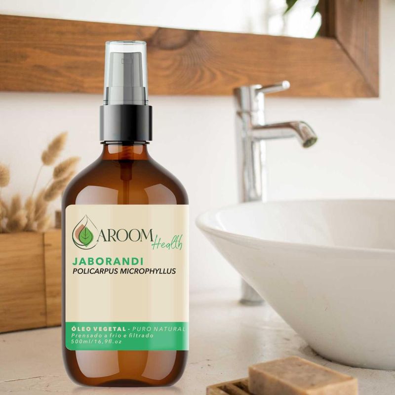 Aroom Health - Óleo Vegetal Puro Natural Jaborandi - 500ml