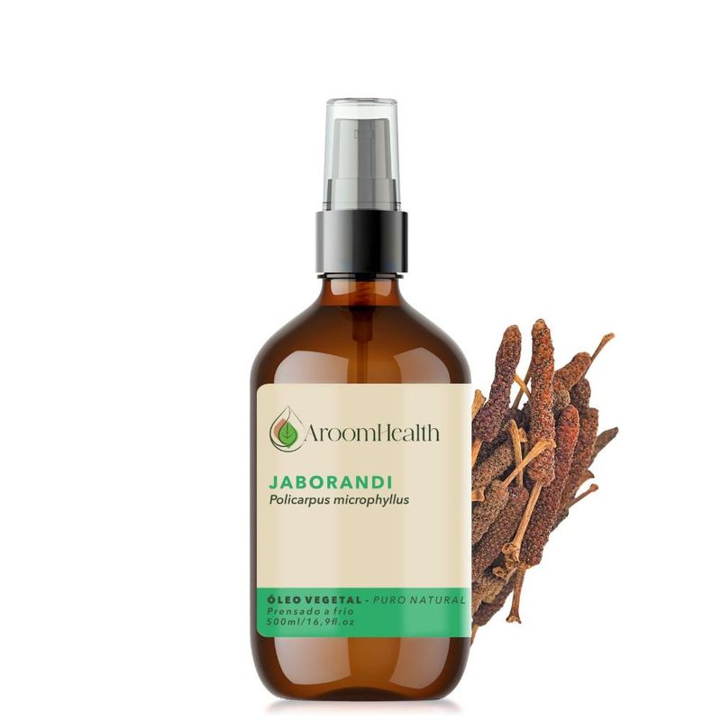 Óleo Vegetal Puro Natural de Jaborandi - 500ml - Aroom Health