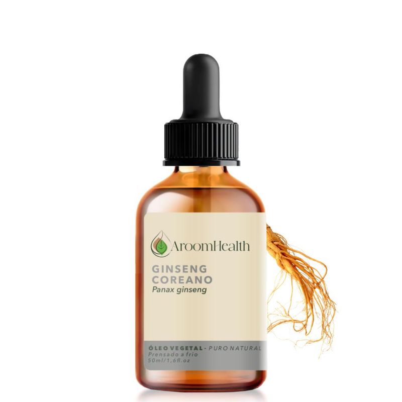 Aroom Health - Óleo Vegetal Puro Natural Ginseng Coreano - 50ml
