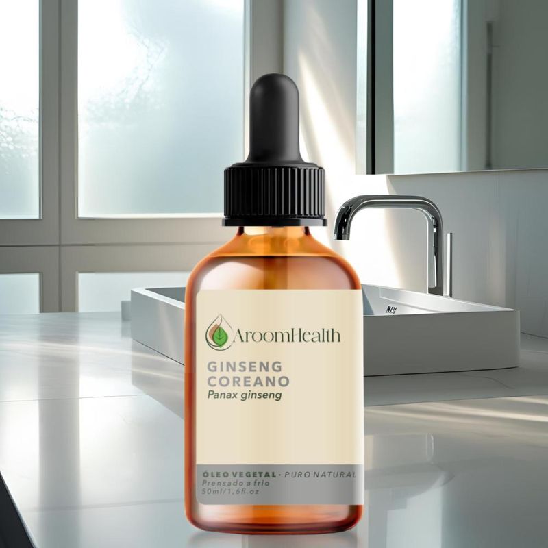 Aroom Health - Óleo Vegetal Puro Natural Ginseng Coreano - 50ml