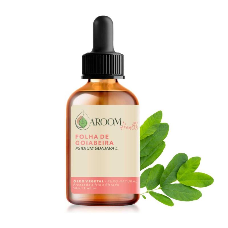 Aroom Health - Óleo Vegetal Puro Natural Folha da Goiabeira - 50ml