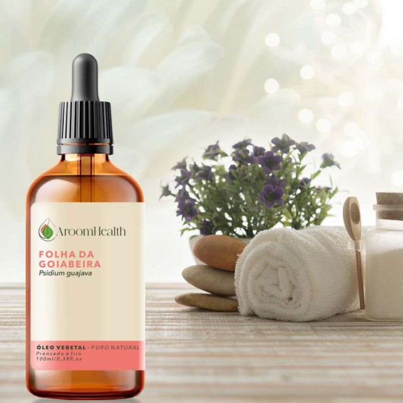 Aroom Health - Óleo Vegetal Puro Natural Folha da Goiabeira - 100ml