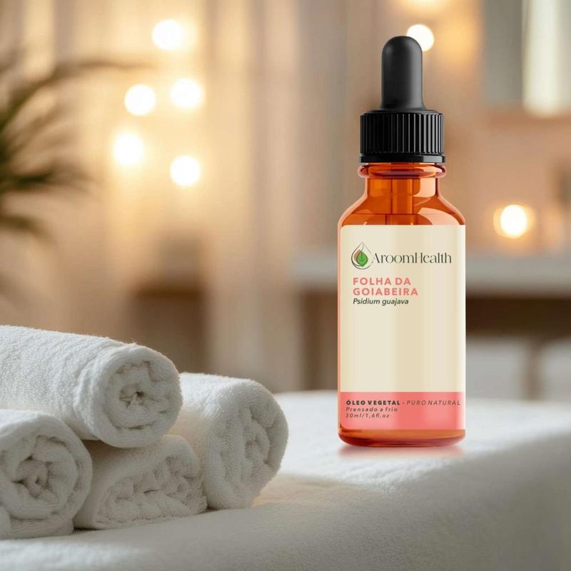 Óleo Vegetal Puro Natural de Folha da Goiabeira - 30ml - Aroom Health