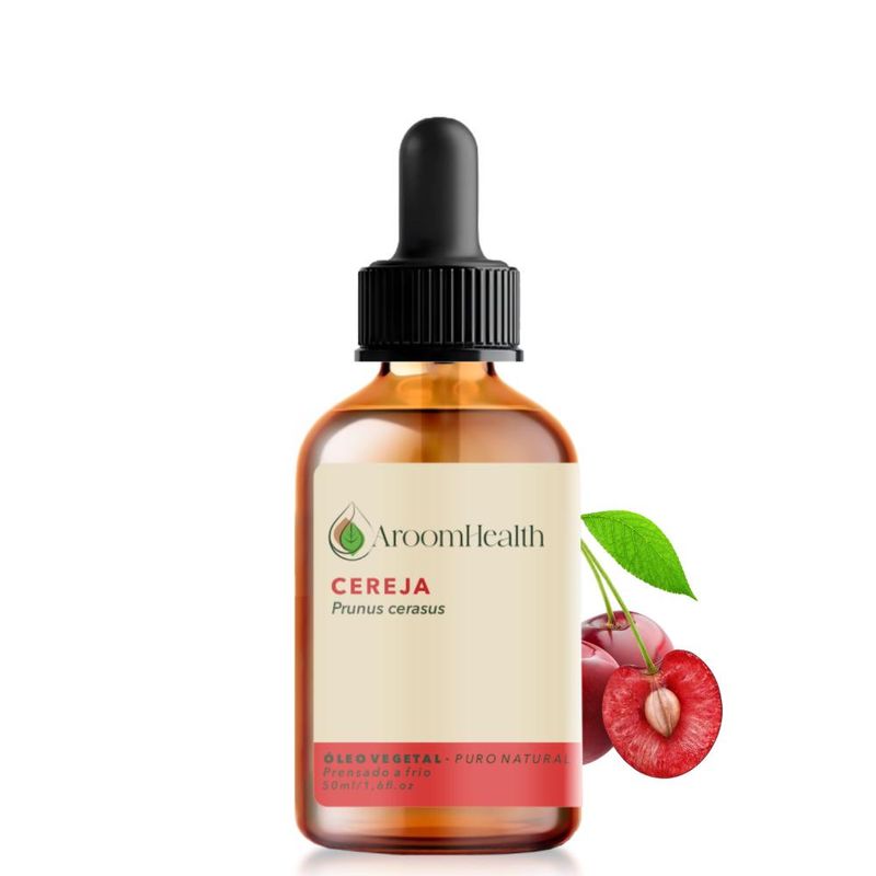 Óleo Vegetal Puro Natural de Cereja - 50ml - Aroom Health