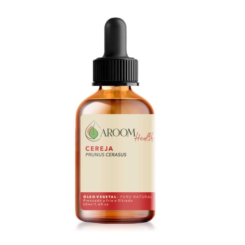 Óleo Vegetal Puro Natural de Cereja - 50ml - Aroom Health