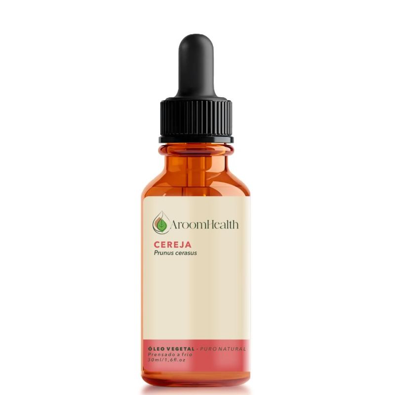 Óleo Vegetal Puro Natural de Cereja - 30ml - Aroom Health