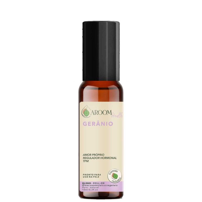 Blend Óleo Essencial Gerânio Roll-on - 10ml - Aroom Health