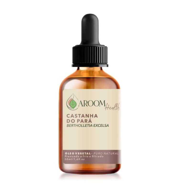 Óleo Vegetal Puro Natural de Castanha do Pará - 50ml - Aroom Health