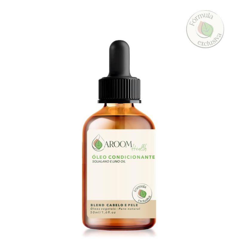 Blend Óleo Condicionante Lino Oil e Squalano - 50ml - Aroom Health