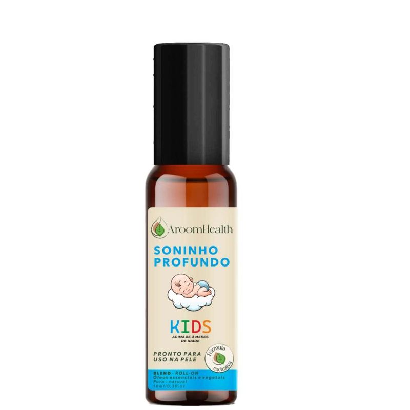 Blend Kids Óleo Soninho Profundo Roll-on - 10ml - Fórmula Exclusiva - Aroom Health