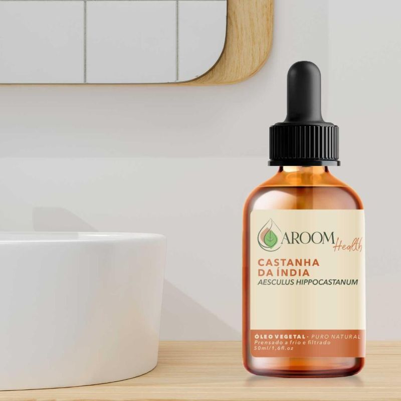 Óleo Vegetal Puro Natural de Castanha de Índia - 50ml - Aroom Health