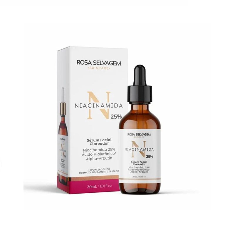 Kit 2 Sérum Facial Niacinamida Clareador - Rosa Selvagem - 30ml