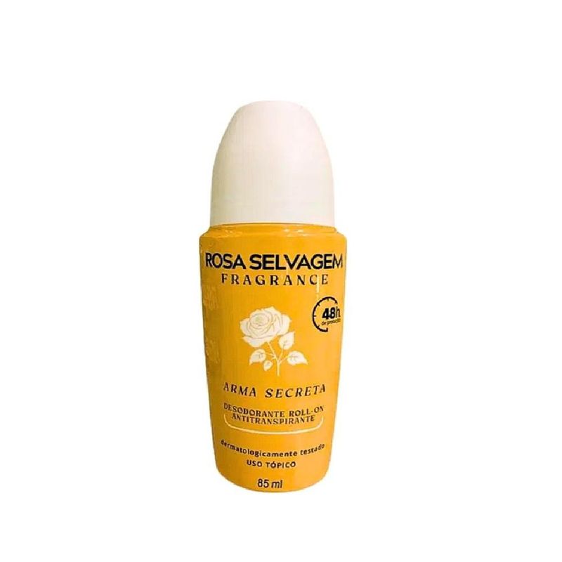 Kit 2 Desodorante Roll On - Arma Secreta - Rosa Selvagem - 85ml