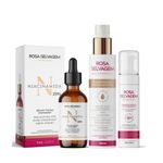 Sérum Niacinamida + Ácido Clareador + Espuma de Limpeza - Rosa Selvagem