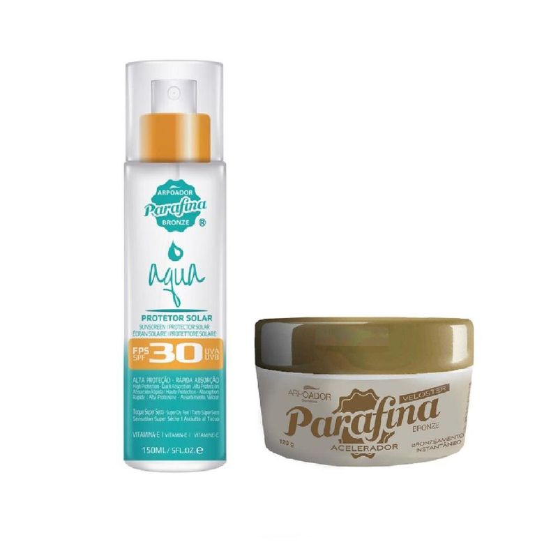 Bruma Aqua Sun FPS 30 + Veloster Acelerador de Bronzeado - Parafina Bronze