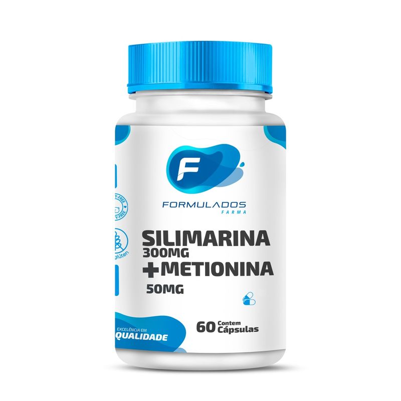 Silimarina 300mg + Metionina 50mg - Formulados Farma - 60 Cápsulas