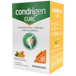 Condrigen CURC - Colágeno Tipo 2 + Cúrcuma + Ácido Hialurônico 60 Cápsulas - Maxinutri