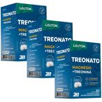 KIT 3X Treonato Magnésio e Treonina 60 comprimidos - Lauton