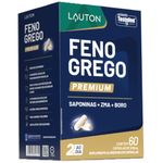 Feno Grego Premium Testofen com Zinco Magnésio Boro 60 cápsulas - Lauton