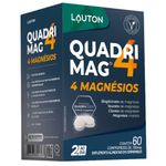Quadrimag 4 Magnésios Quelato Taurato Malato Cloreto 60 comprimidos - Lauton